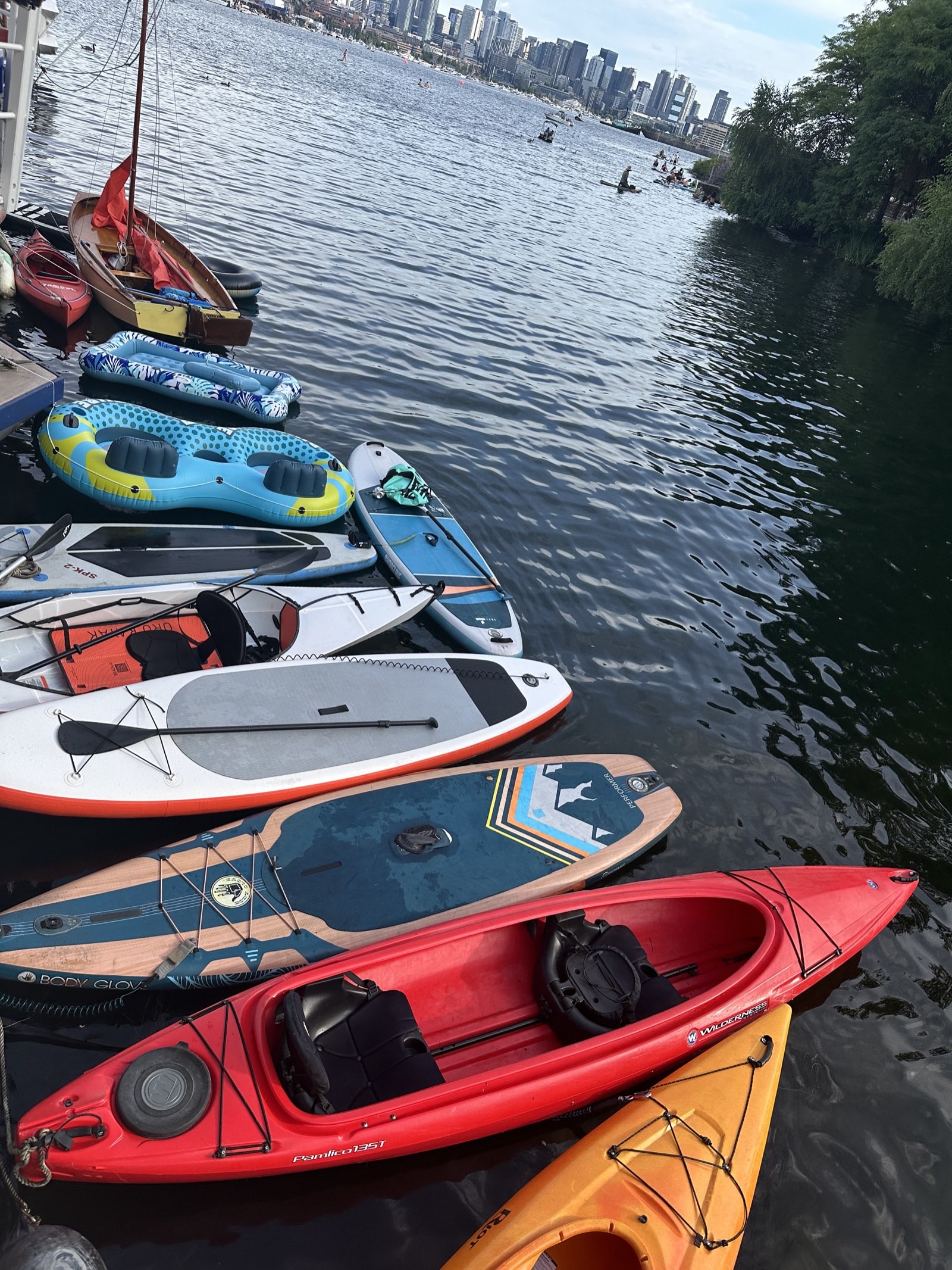 July 4th boats on Lake Union